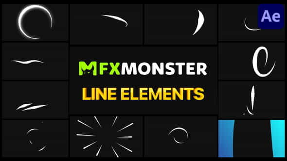 Line Elements | After Effects - VideoHive 33799383