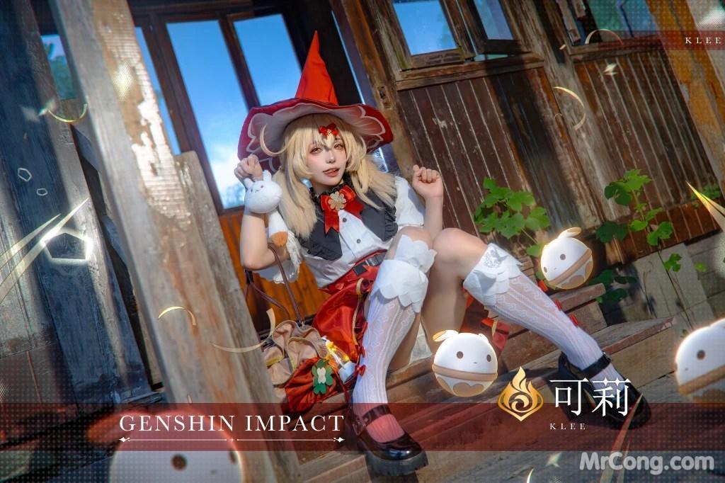 Coser@黏黏团子兔: 琪花星烛·可莉 可莉炸鱼舞 (66 photos )(61)