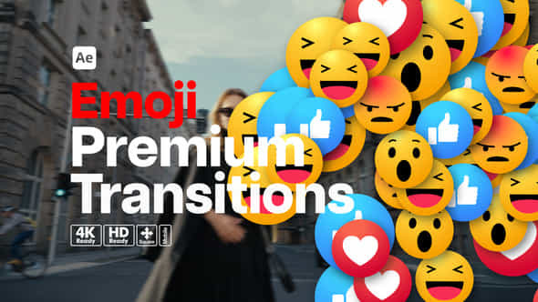 Premium Transitions Emoji - VideoHive 53786031