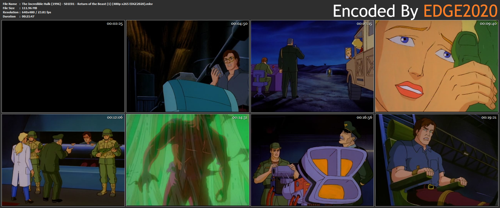 The Incredible Hulk (1996) Season 1-2 S01-02 (480p DSNP WEBRIP x265 HEVC 10bit AAC 2.0 EDGE2020)