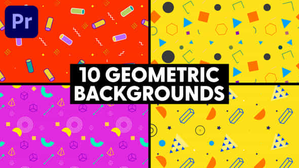 Geometric Backgrounds - VideoHive 47782477