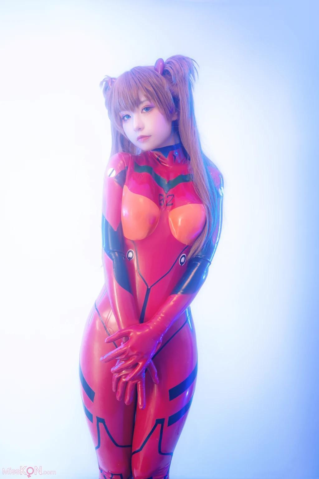 Coser@爆机少女喵小吉 (Nekokoyoshi): 明日香 人类补奸计划 (80 photos )(2)