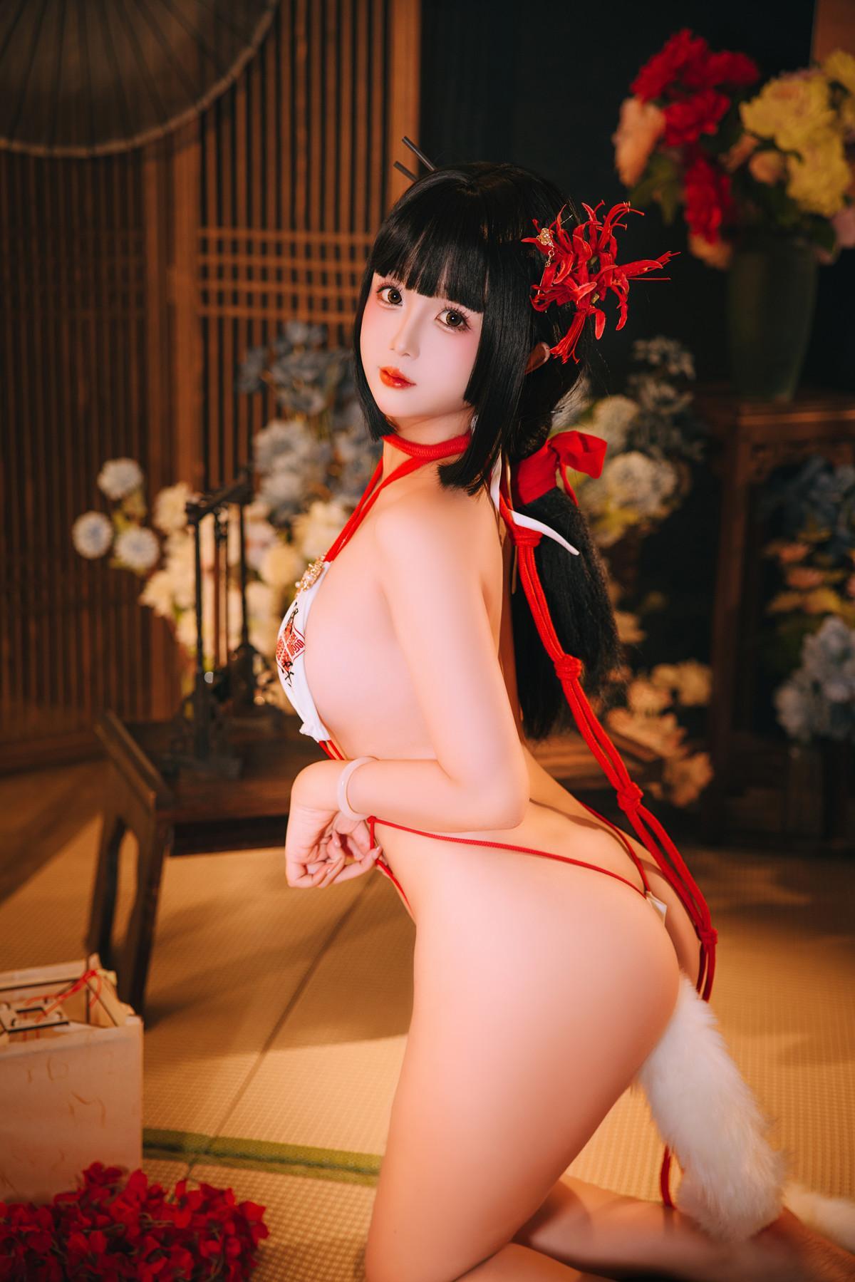 Cosplay Rinaijiao日奈娇 花魁狐妖 Set.01(39)