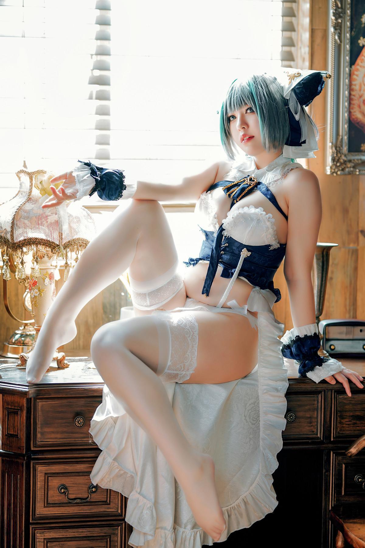 Cosplay 半半子Banbanko 碧蓝航线 柴郡抱枕(14)