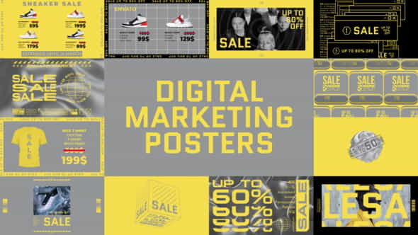 Digital Marketing Posters - VideoHive 30955119