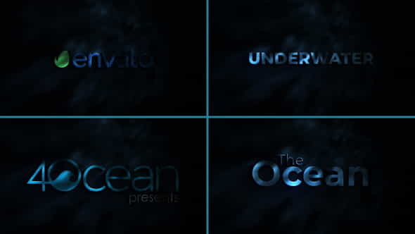 Underwater Logo Title - VideoHive 39003794