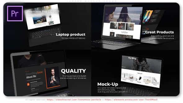 Laptop Mockup Promo - VideoHive 35401484