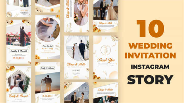 Wedding Invitation Instagram - VideoHive 34598388