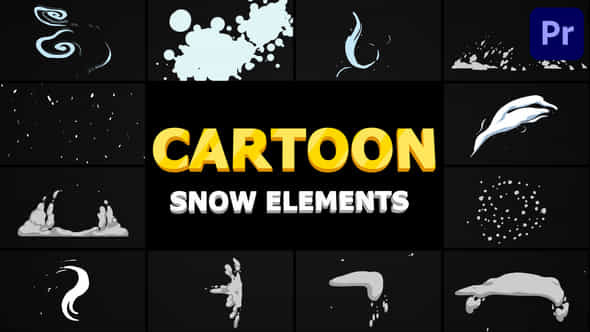 Cartoon Snow Elements - VideoHive 35162760