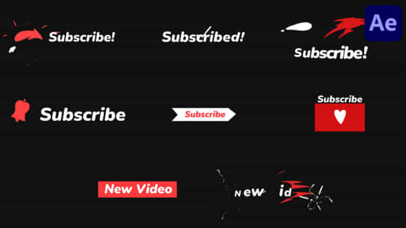 Youtube Subscribers For After Effects - VideoHive 52120490