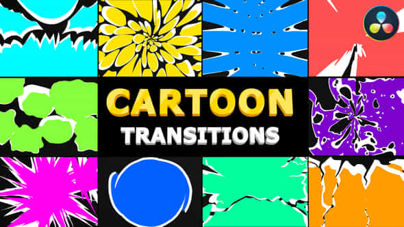Cartoon Transitions - VideoHive 37799878