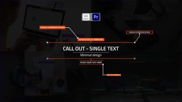 Single Text Call Outs Mogrts - VideoHive 42364015
