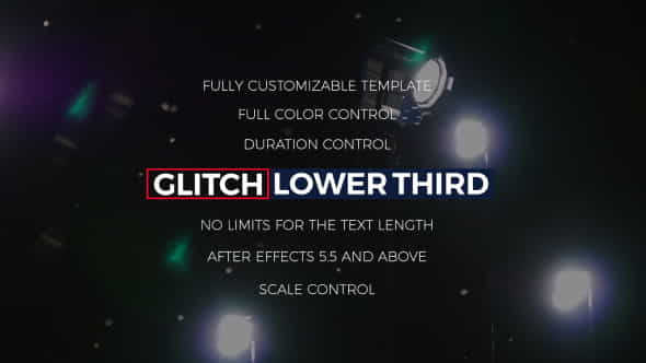 Glitch Lower ThirdsTitles - VideoHive 17100890