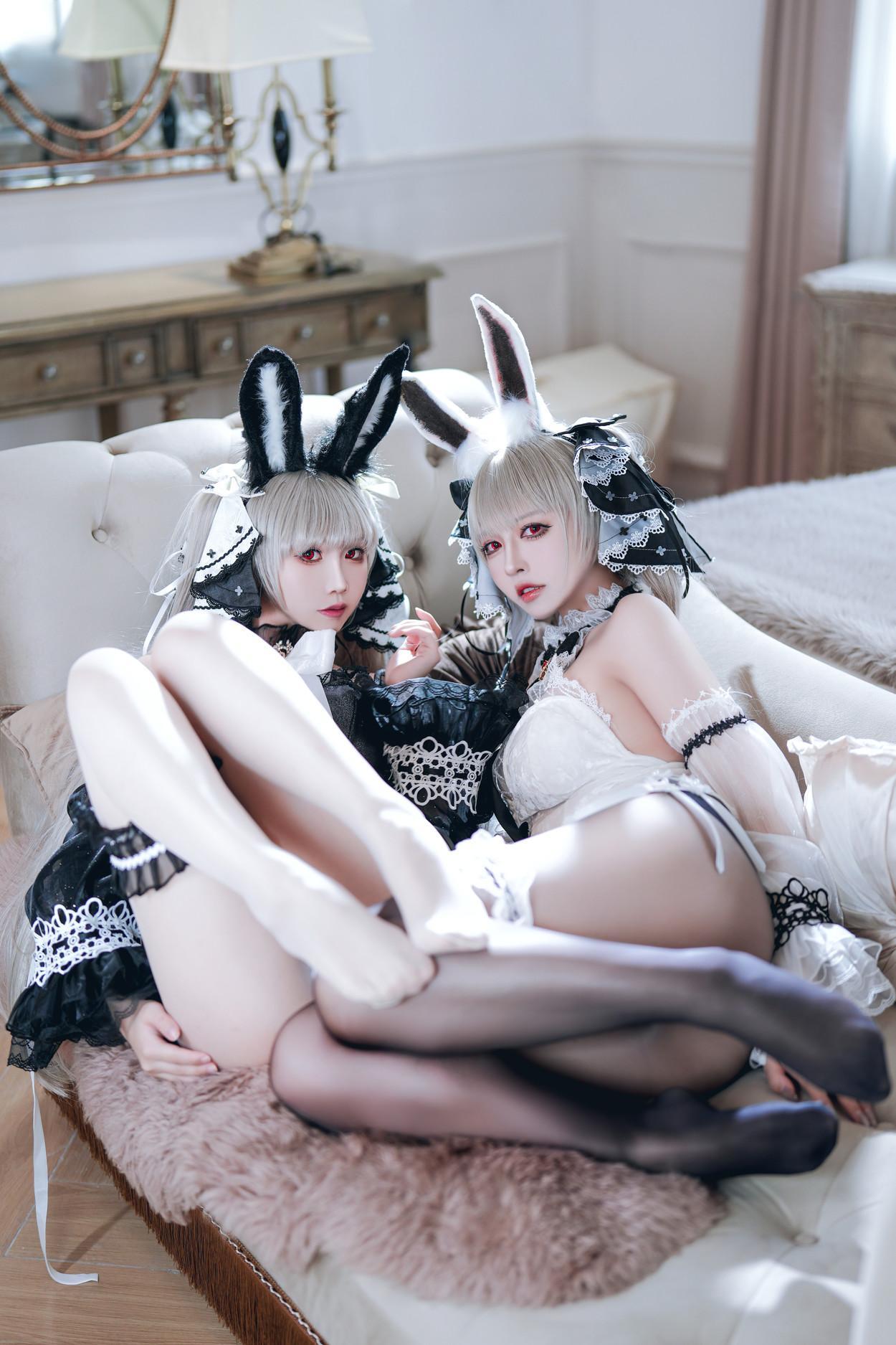 Cosplay 面饼仙儿 & 半半子Banbanko 碧蓝航线 可畏兔兔(60)