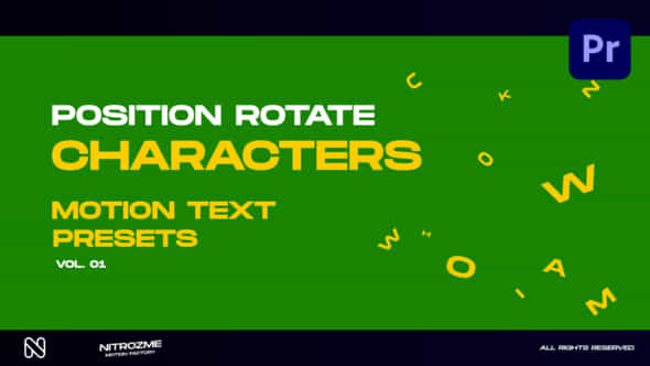 Characters Motion Text - VideoHive 45890363