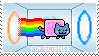 Nyan cat stamp