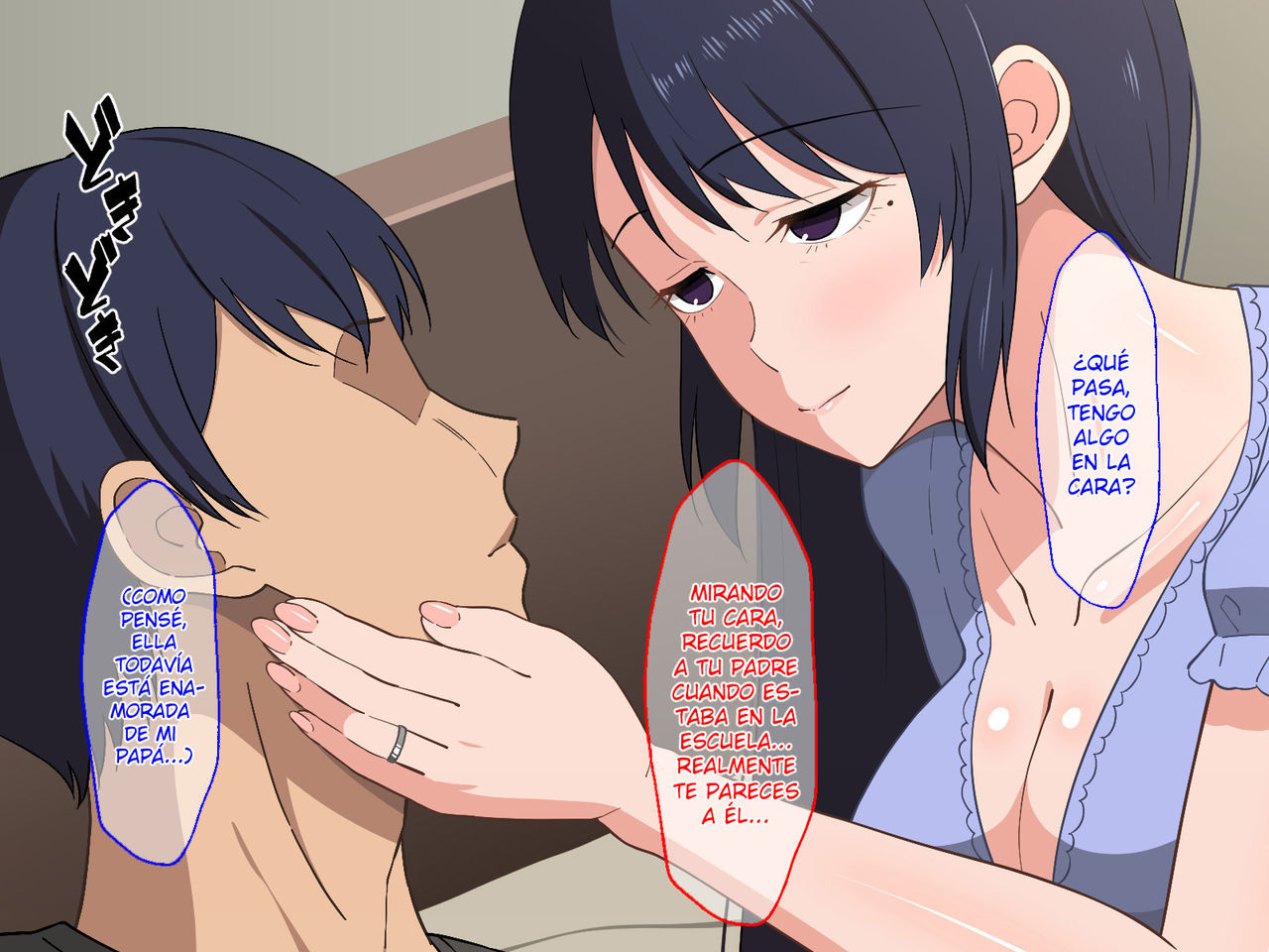 [Haruharutei] Sabishigari Bijin Haha wa Musuko to no Aiyoku Sex ni Oboreru [Spanish]