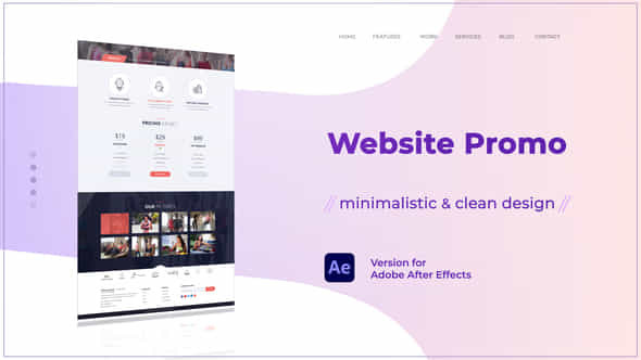 Minimal Website Promo - VideoHive 23391822