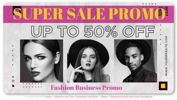 Super Sale Fashion Promo - VideoHive 32462295