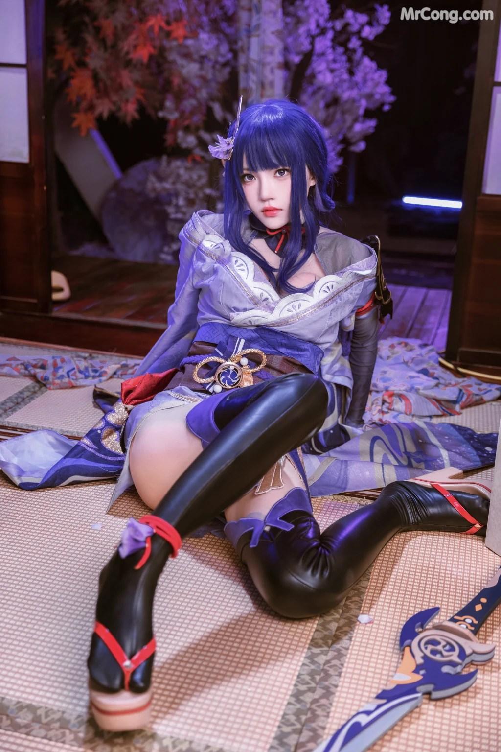 Coser@桜桃喵 Vol.139: 雷电将军+花絮 (51 photos )(46)