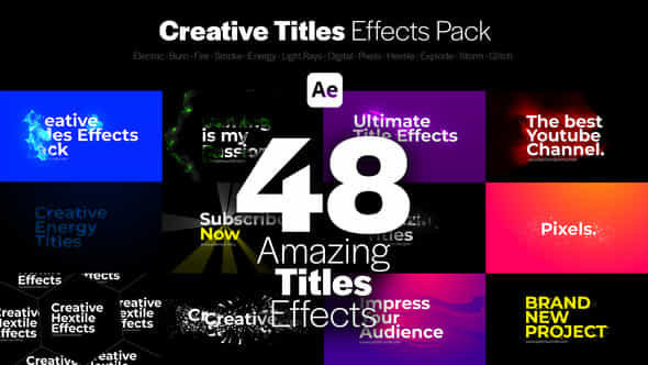 Creative Titles Effects - VideoHive 38644485