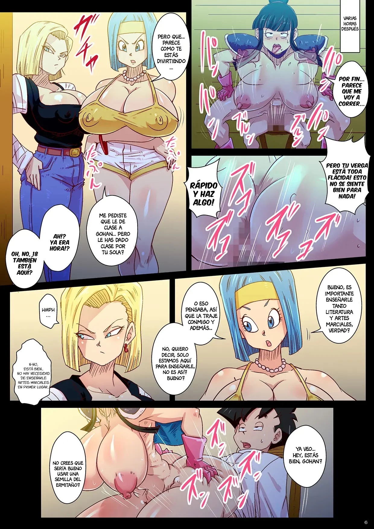 Gohans Special Training to Control His Sexual Desire with Bulma and 18 as His Tutors - 5