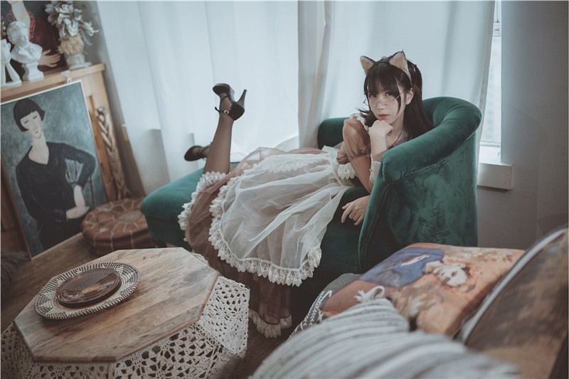 Cosplay逐月su - 透明女仆写真(18)