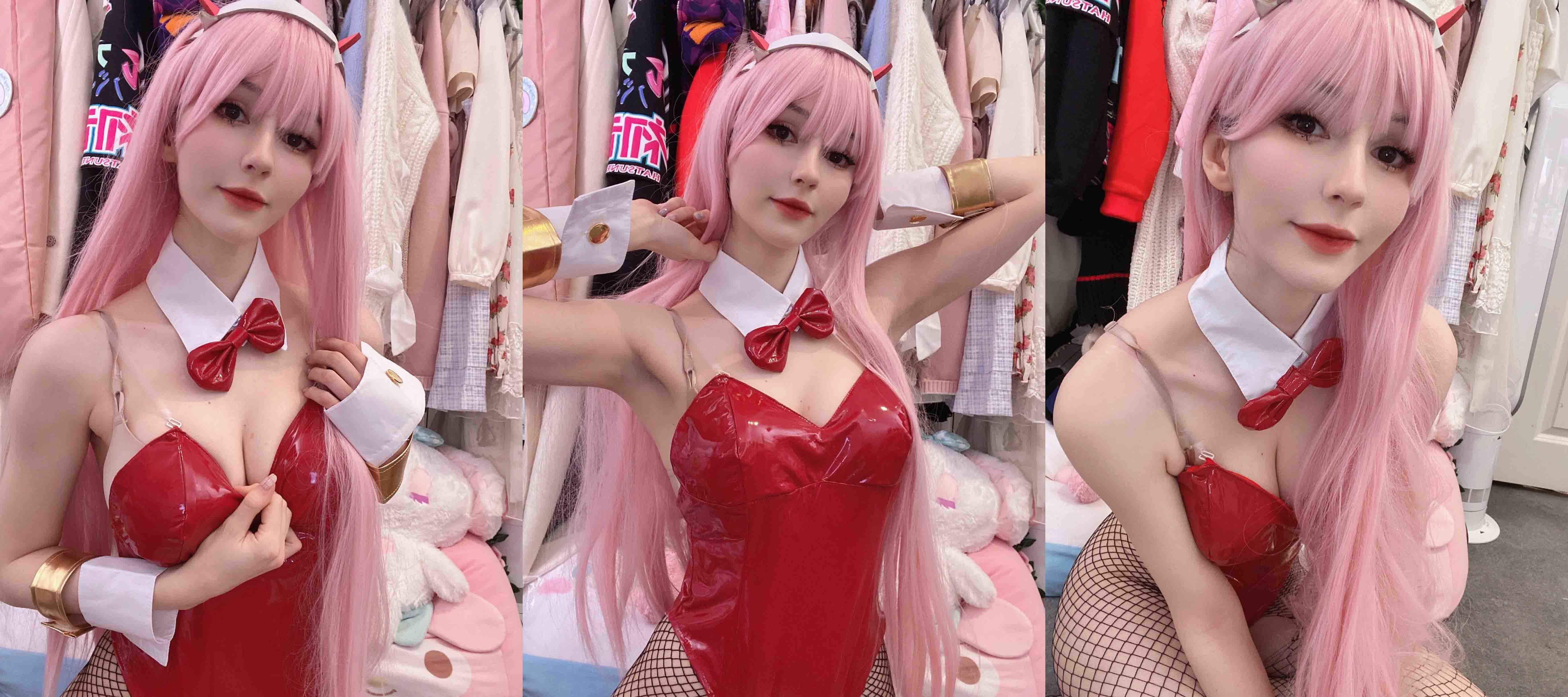 [Cosplay] Kyaandere – Zero Two Bunny (Darling in the FranXX)