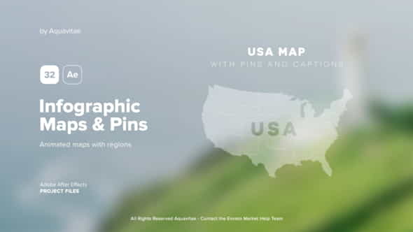 Infographic Maps with - VideoHive 40227438