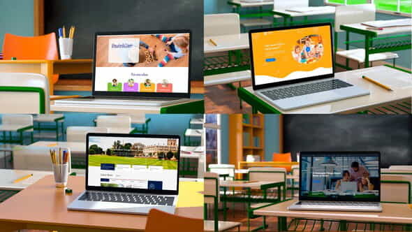 Laptop at Classroom - VideoHive 39201939