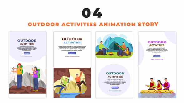 Outdoor Activities 2D - VideoHive 48658597