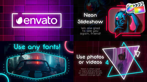 Neon Slideshow for - VideoHive 38414440