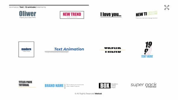 Animation Text After Effects - VideoHive 51711825