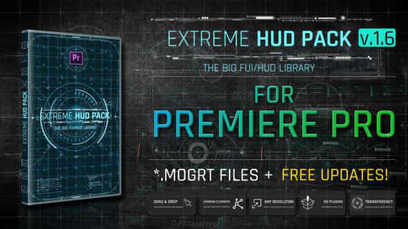 Extreme Hud Pack For Premiere Pro - VideoHive 29077306