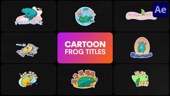 Cartoon Frogs For After Effects - VideoHive 57105974