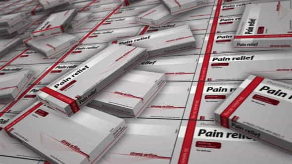 Pain relief and painkiller tablets - VideoHive 33392190