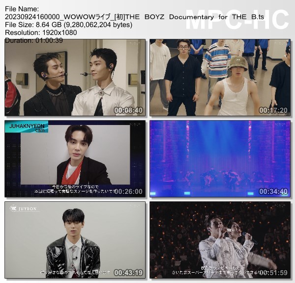 [TV-Variety] THE BOYZ Documentary for THE B (WOWOW Live 2023.09.24)