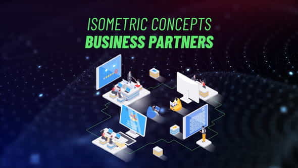 Business Partners - Isometric Concept - VideoHive 31693641