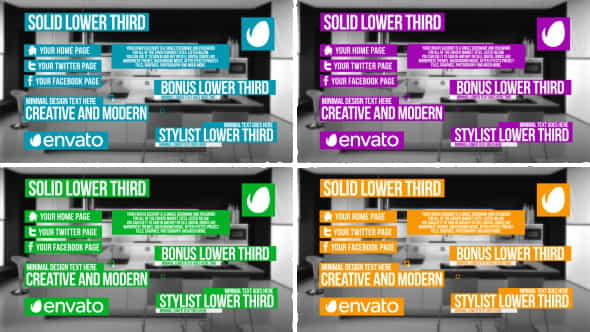 Solid Lower Third - VideoHive 9984211