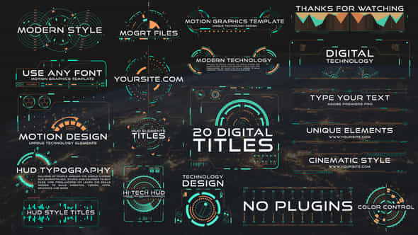 Astronaut HUD Titles - VideoHive 38552038