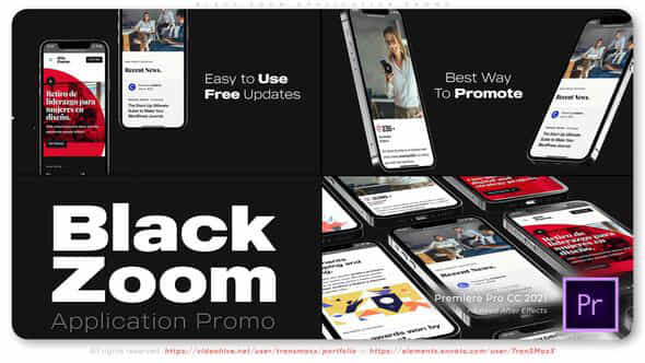 Black Zoom Application - VideoHive 42800561