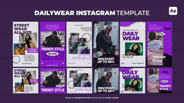 Dailywear Instagram Template - VideoHive 47428135
