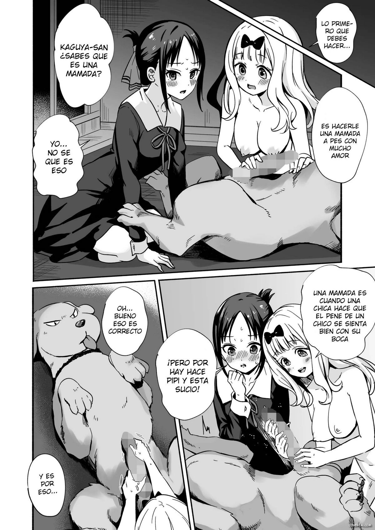 Kaguya-san Ni Pas No Seishori wo Tetsudatte itadakimashita (Kaguya-sama wa Kokurasetai) xxx comics manga porno doujin hentai español sexo 