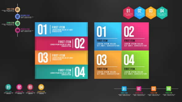 Infographic Animated Lists - VideoHive 25138752