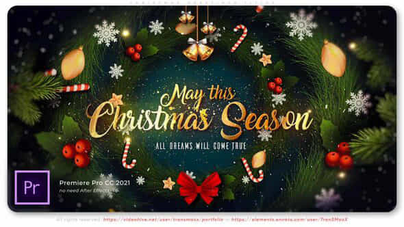 Christmas Greetings Titles - VideoHive 42951631