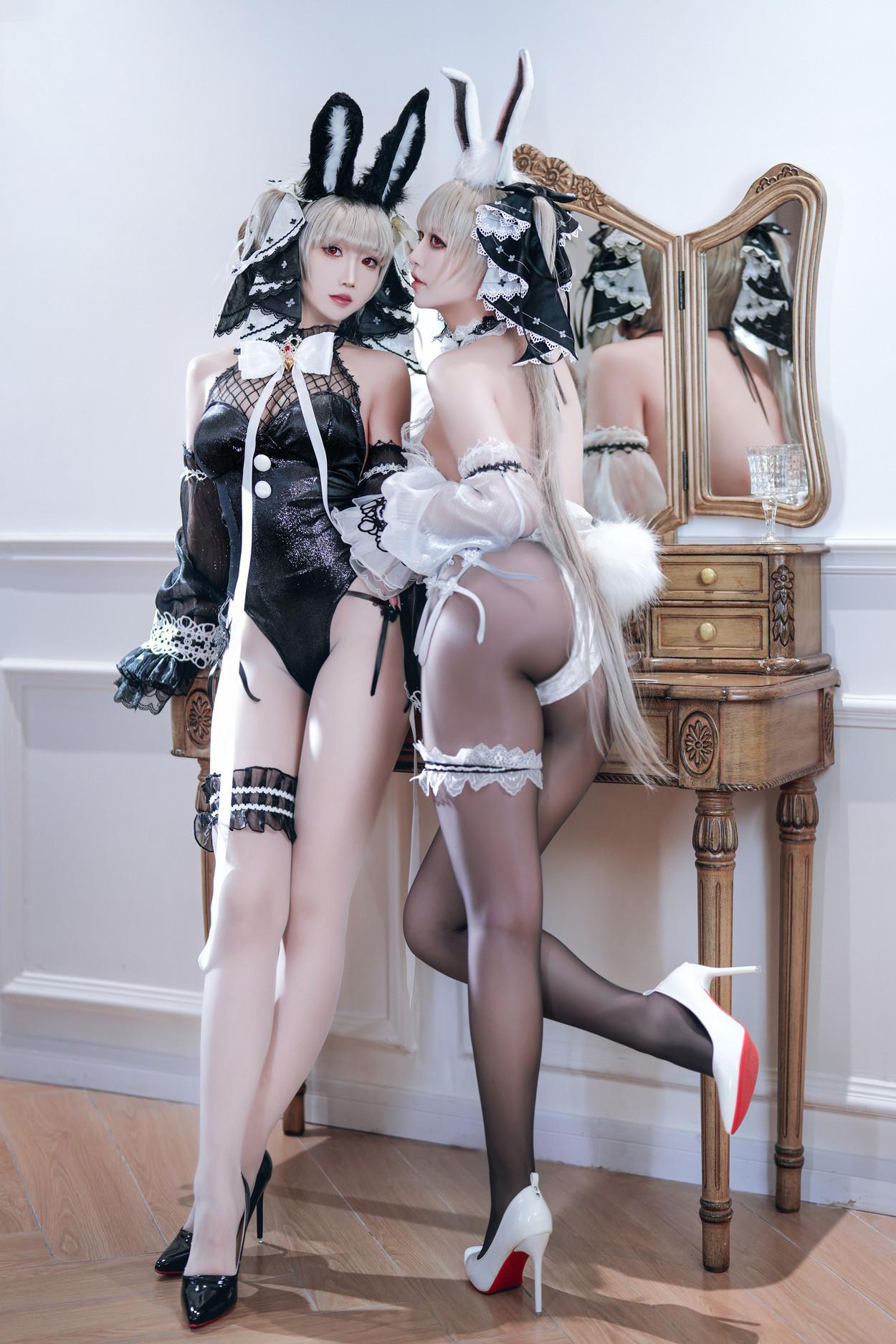 Cosplay 面饼仙儿 & 半半子Banbanko 碧蓝航线 可畏兔兔(27)