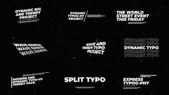 Dynamic Kinetic Typography - VideoHive 33428271