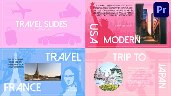 Travel Slides For Premiere Pro - VideoHive 51932049