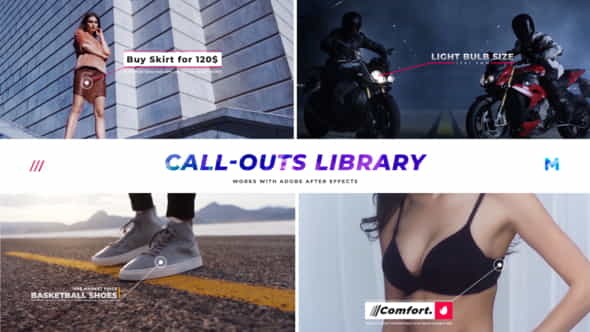 Modern Call Outs Library - VideoHive 23673744