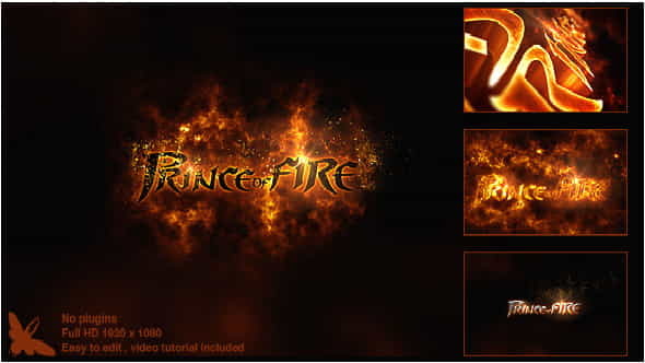 Prince of Fire Logo - VideoHive 8295211